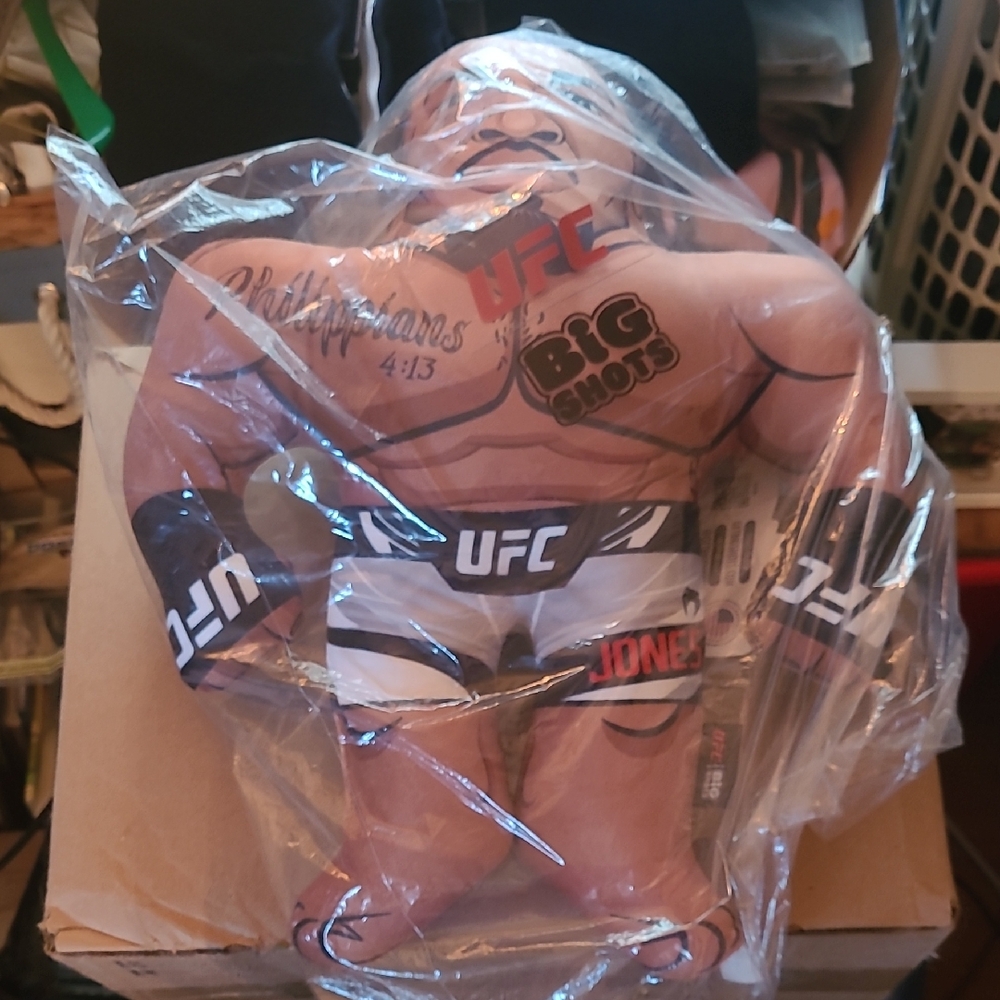 UFC Big Shots Fighter Plush with Black and White Gear